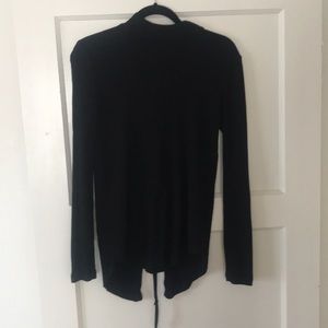 Black long sleeve with corset back